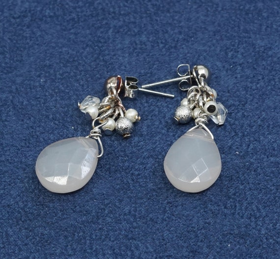 Vintage (500319) sterling silver handmade earring… - image 1