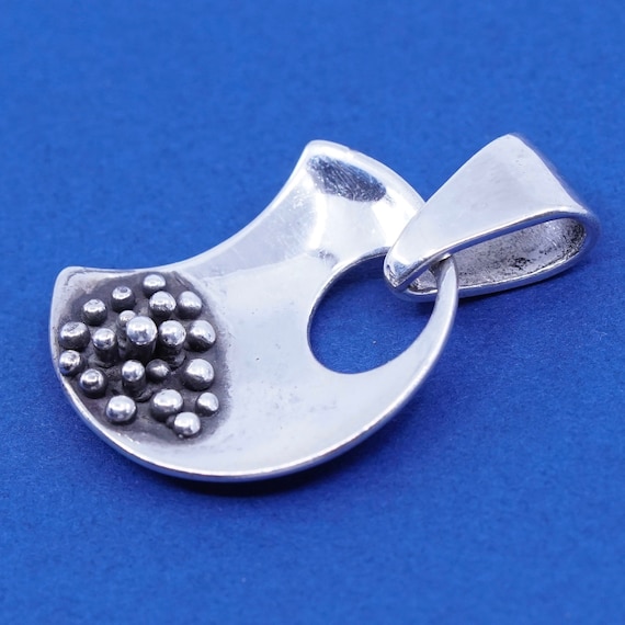 Vintage sterling silver handmade pendant, sterlin… - image 2