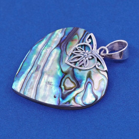 Vintage (520873) Sterling silver handmade pendant… - image 2