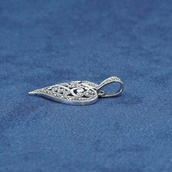 Vintage (520593) Sterling silver handmade pendant… - image 4