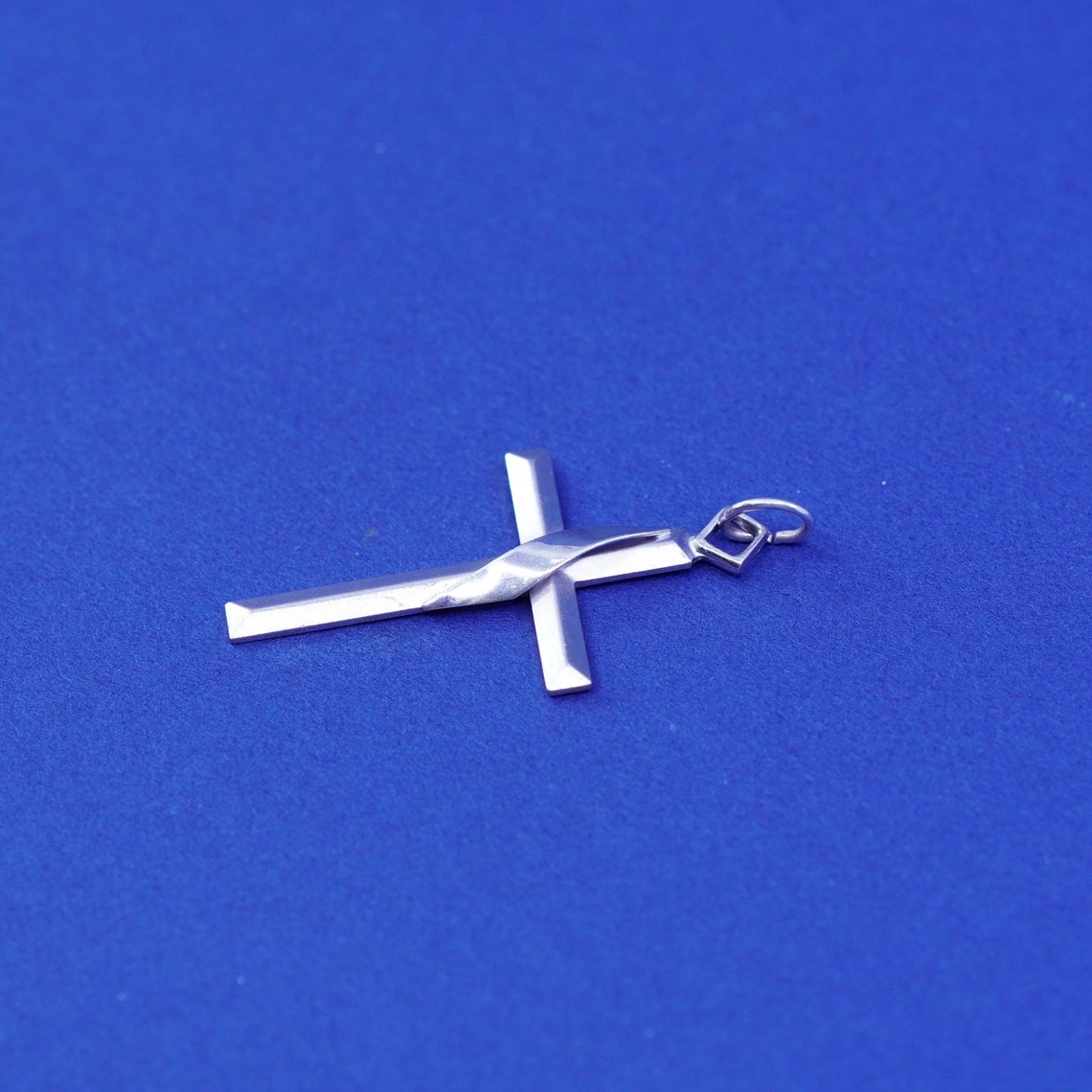 Vintage Sterling Silver Handmade Pendant 925 Cross Stamped - Etsy UK