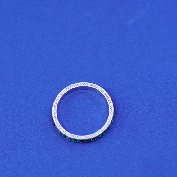 Size 8, vintage Sterling silver handmade ring, 92… - image 4