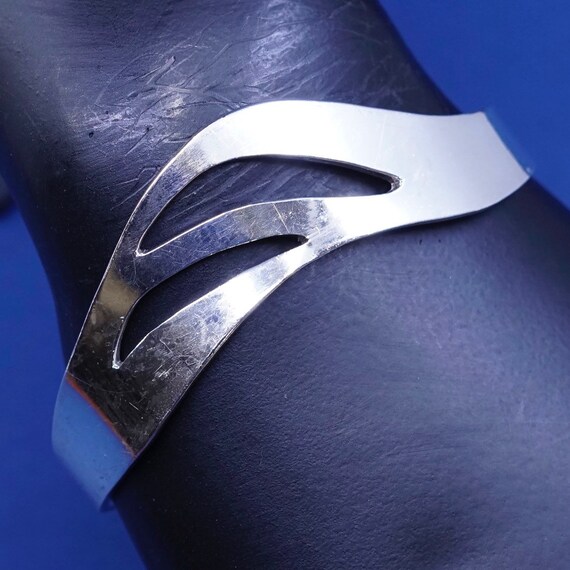 ヴィンテージ！Silver MEXICO Solid Wavy ブレスレット