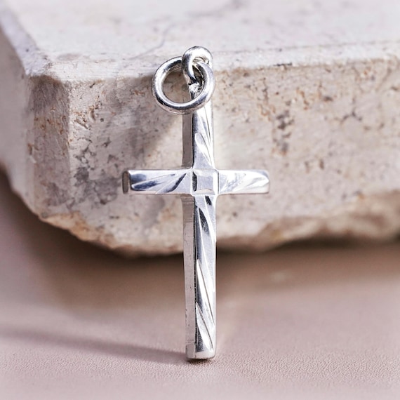 Sterling silver handmade charm, solid 925 silver … - image 1