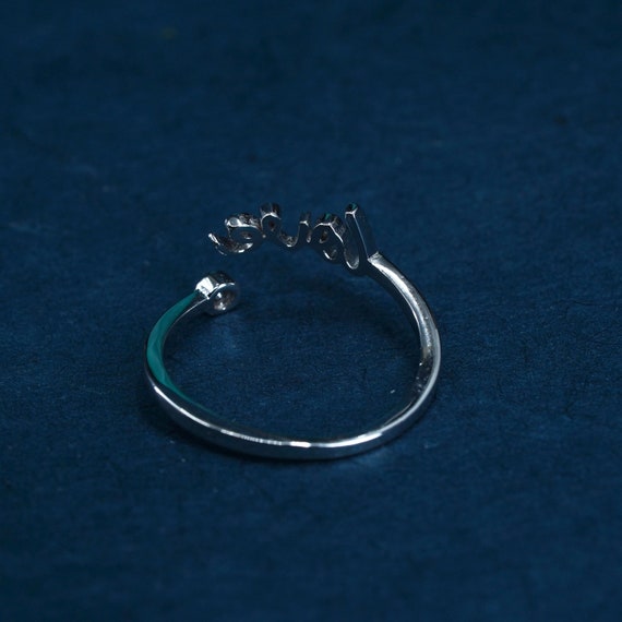 Size 6, vintage Sterling silver handmade ring, 92… - image 5