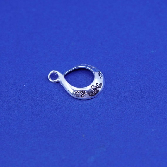 Sterling silver handmade prayer pendant, 925 infi… - image 5