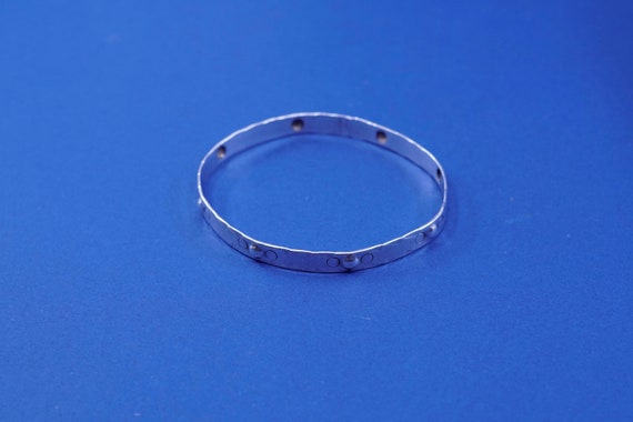 8”, vintage sterling silver handmade bracelet, 92… - image 5