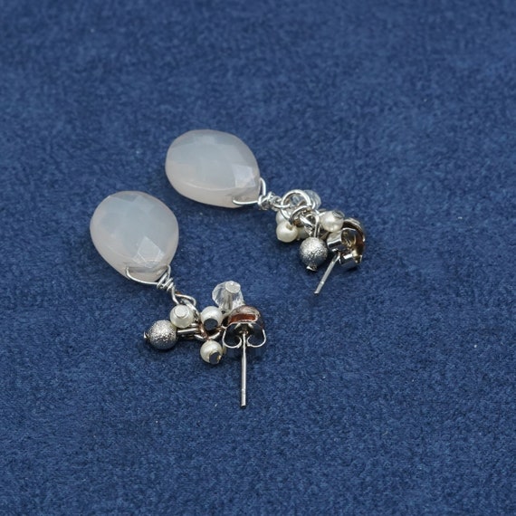 Vintage (500319) sterling silver handmade earring… - image 3
