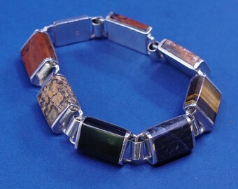 7, 0.5 Wide, Vintage 530687 Sterling Silver Handmade