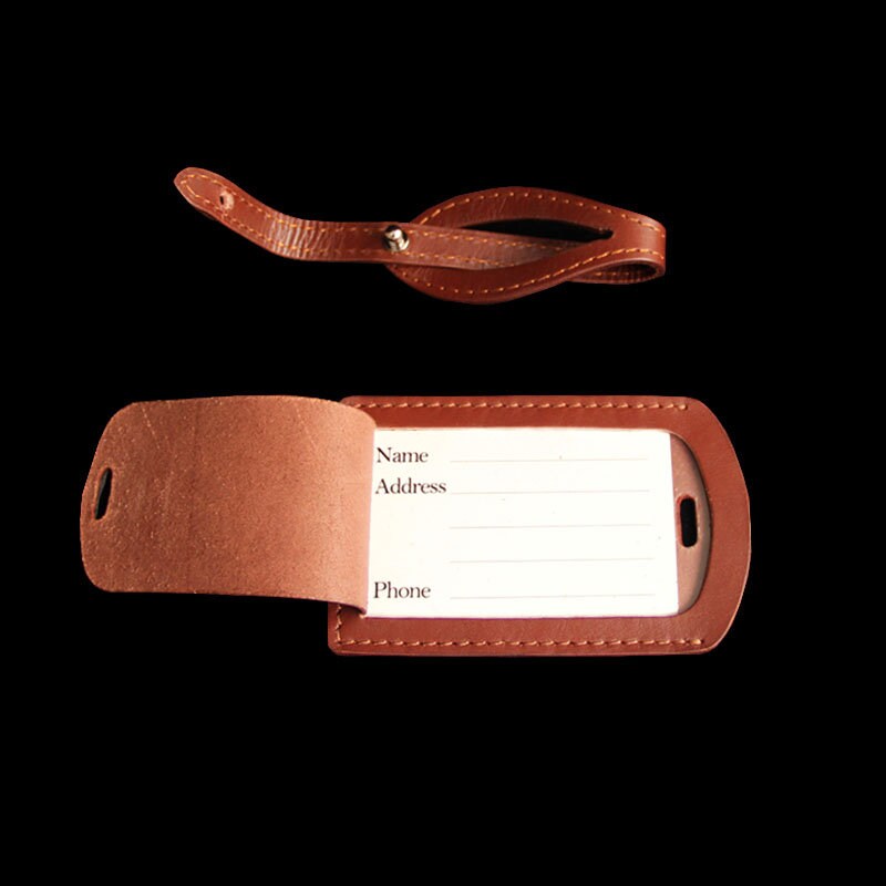 Personalized luggage tag leather pattern/ template/ travel Etsy
