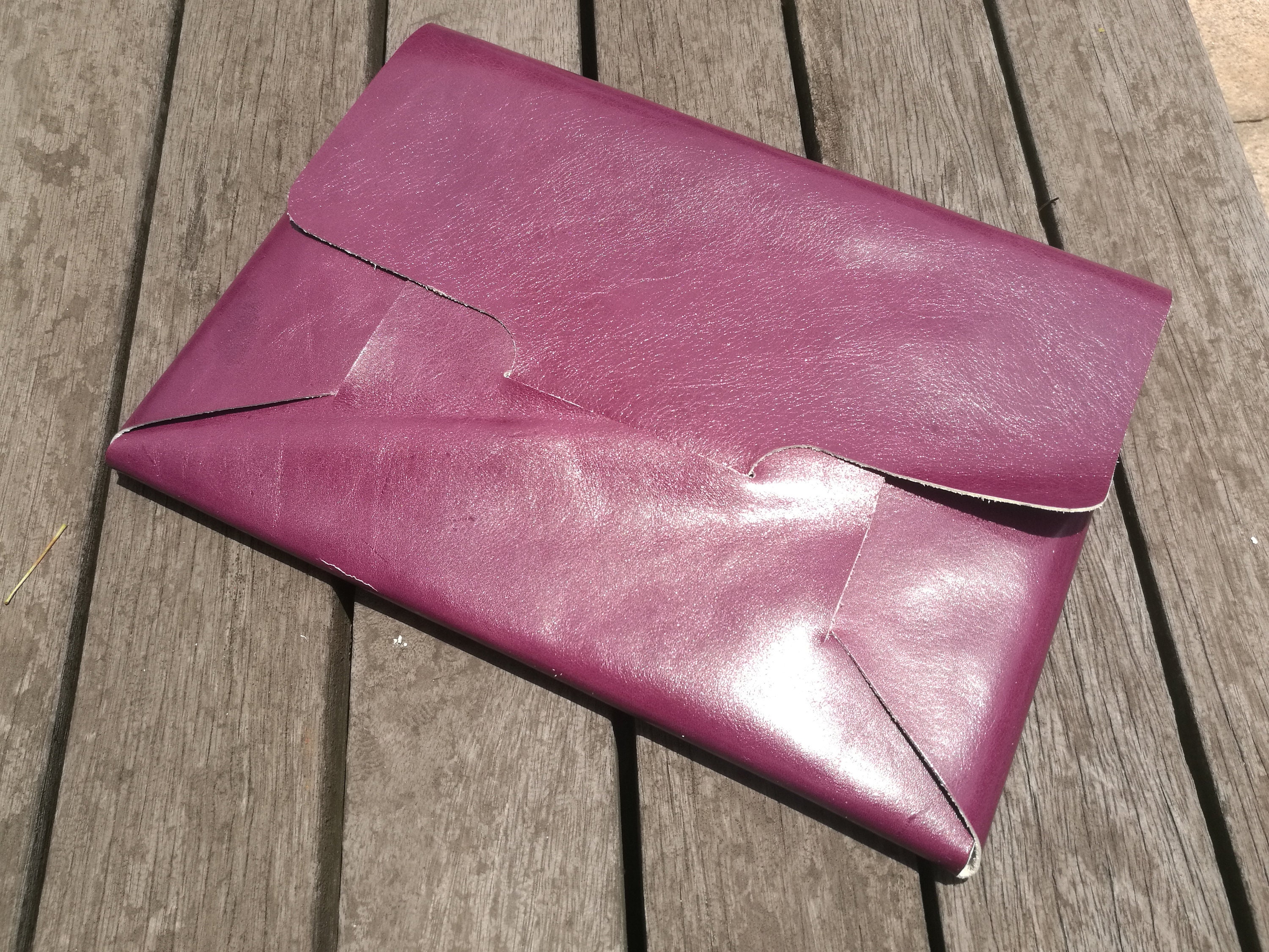 leather laptop case pattern