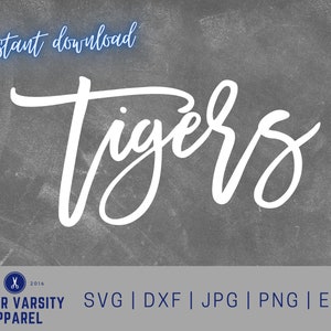 Tigers svg, Mascot, school spirit svg, team spirit svg, Cut File, digital file, pdf, eps, dxf, Tiger pride, Cricut, Silhouette