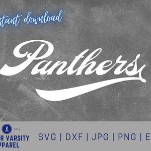 Panthers svg, Mascot, school spirit svg, team spirit svg, Cut File, digital file, pdf, eps, dxf, Panthers pride, Cricut, Silhouette