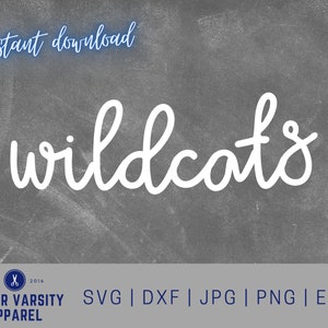Wildcats Mascot SVG, Wildcats SVG Cut File, school spirit svg, team spirit svg, wildcats digital cut file, Wildcat pride, Wildcat Strong