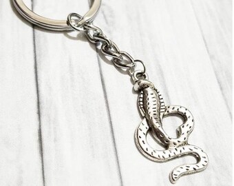 Snake keychain | Etsy