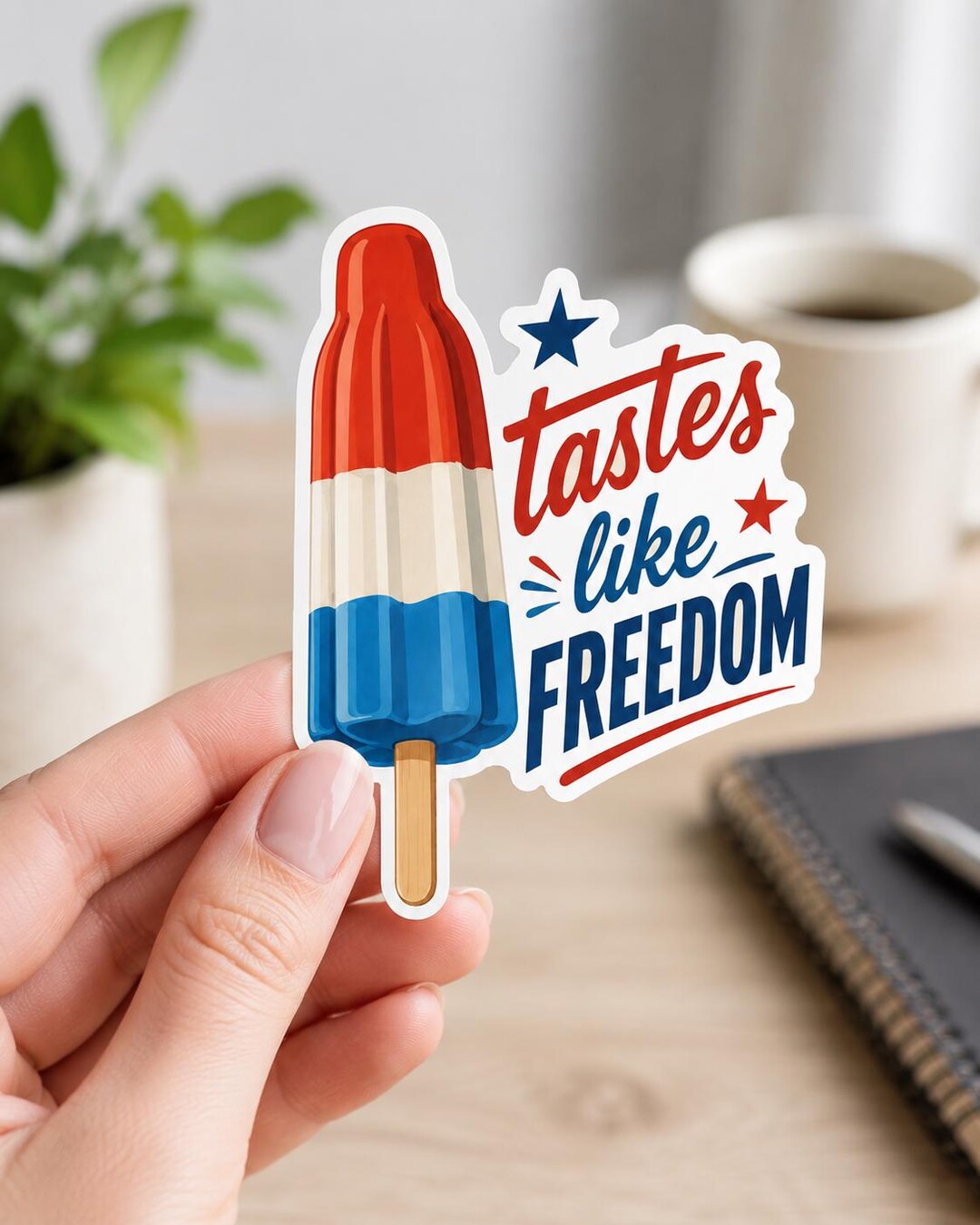 Tastes Like Freedom Sticker Decal - Patriotic Nostalgia - Patriotic ...
