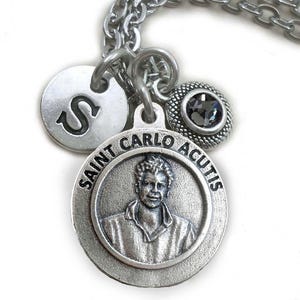 Saint Carlo Acutis Necklace, Clip or Keychain, Patron Saint of Youth, the Internet, Handcrafted with Love!