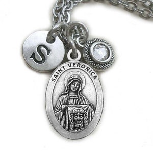 Saint Veronica Necklace, Saint Berenike, Santa Veronica, Patron Saint of Photos, Photographers, Pictures, Laundry Workers, Images