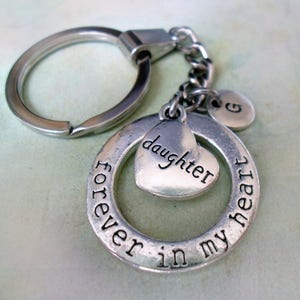 Brother Keychain Great Gift Forever in My Heart with Letter Charm