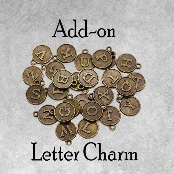 Letter Charm - Etsy