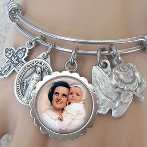 Armband Saint Gianna Beretta Molla, patroonheilige van moeders, gezinnen, artsen, ongeboren kinderen en echtgenotes, bevestigingscadeau
