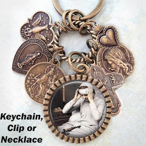 Blessed Anne Catherine Emmerich Necklace, Clip or Keychain, St. Anne Catherine Emmerich, Patron Saint, Confirmation Gift, Catholic Jewelry