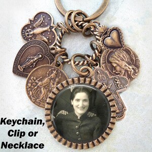 Blessed Giuseppina Pina Suriano Necklace, Keychain or Clip, Patron Saint, Confirmation Gift, Catholic Jewelry, Handcrafted with lOve!