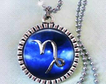 Capricorn Zodiac Gift, Capricorn Necklace, December Birthday, January Birthday, Great for Men, Women, Teens, Boys, Girls, Choose Your Chain