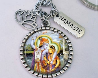 Lord Krishna Krishan Key Ring KeyChain keyring keyfob
