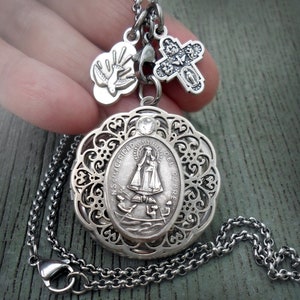 Virgen de la Caridad del Cobre Locket, Our Lady of Charity of El Cobre, Queen and Patroness of Cuban People, Confirmation, Catholic Gift