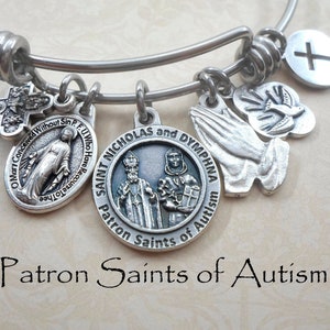 Westmon Works Autism Prayer Bracelet Set - St Nicholas & St Dymphna, With Prayer Card, Made In Italy - View #7