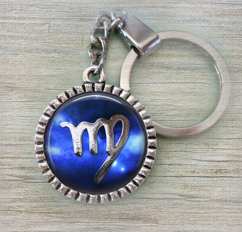 Virgo Key Chain September Birthday Gift Great for Men August Birthday Gift Virgo Keychain Virgo Zodiac Gift Women Teens
