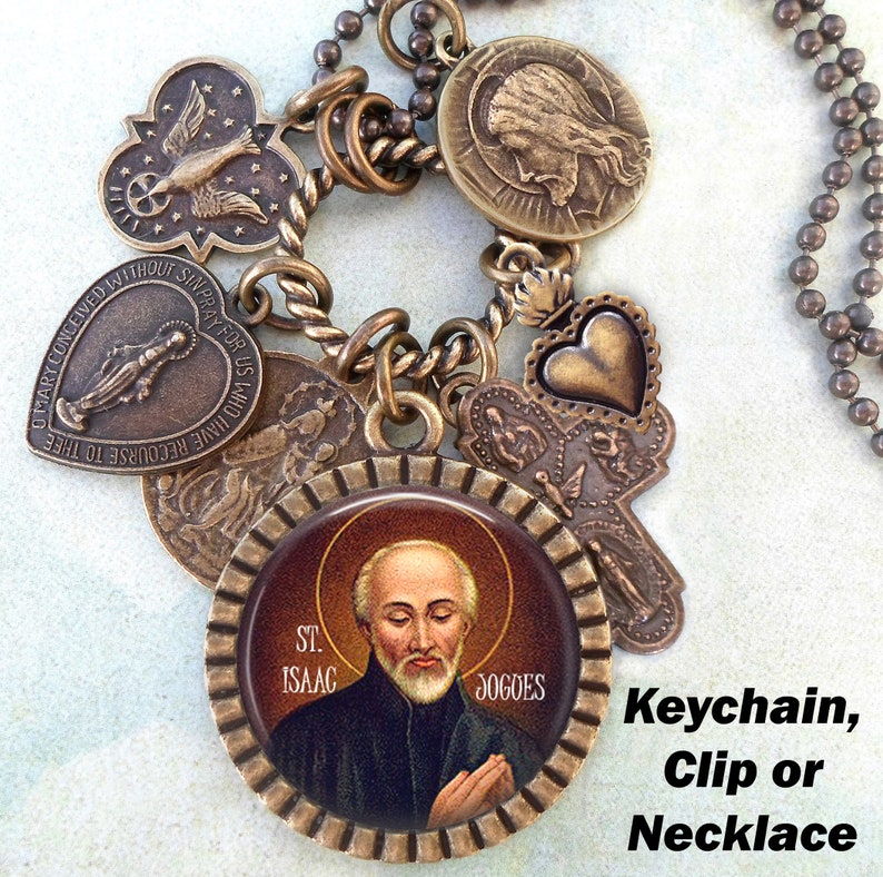 St. Isaac Jogues Necklace Clip or Keychain Patron Saint Etsy