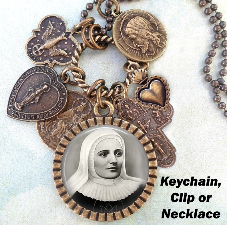 St. Laura of Cordoba Necklace Keychain or Clip Patron Saint Etsy