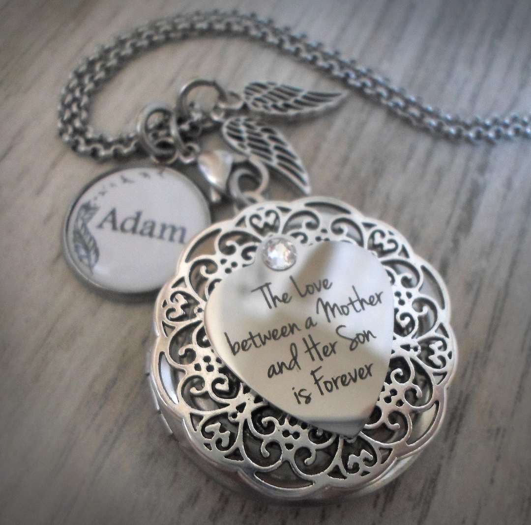 Son Memorial Locket Customized With Name of Your Choice, the Love ...