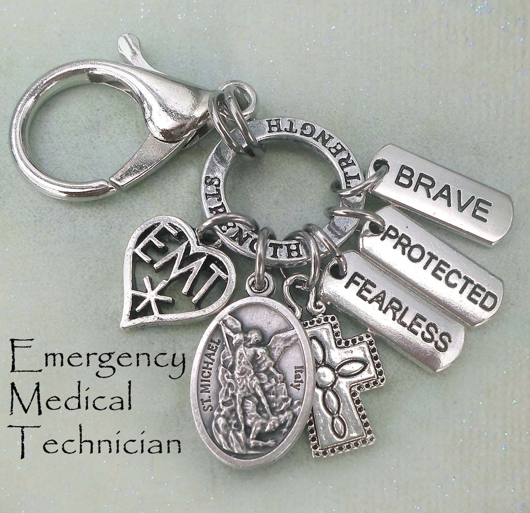 Archangel Michael EMT Clip, Keychain or Necklace, Saint Michael