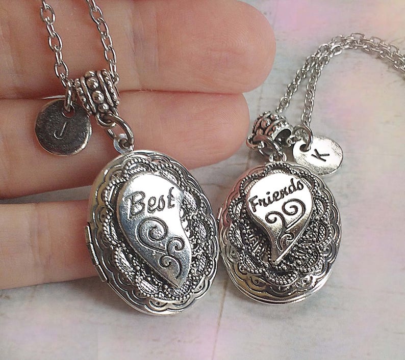 Best Friends Lockets Set of 2 BFF Gift Personalized With Etsy