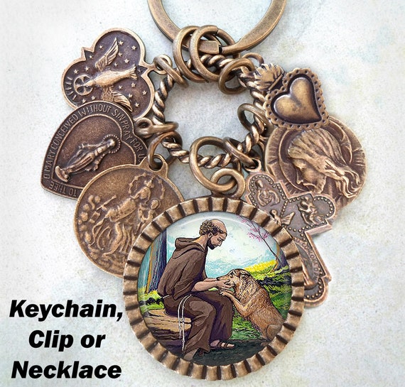 Patron saint of animals best sale pendant