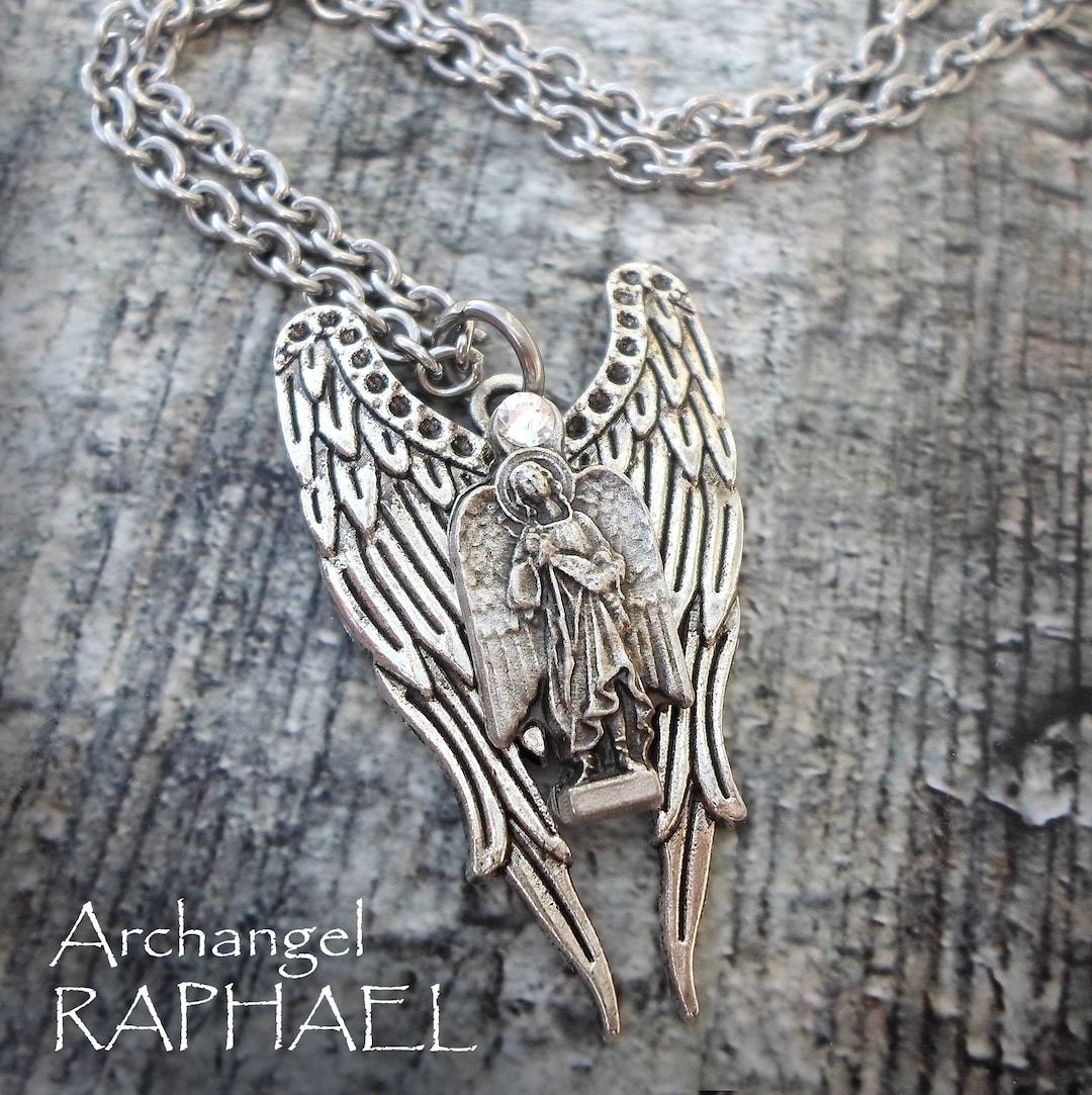 Archangel Raphael Necklace, Saint Raphael, Patron Saint of Doctors
