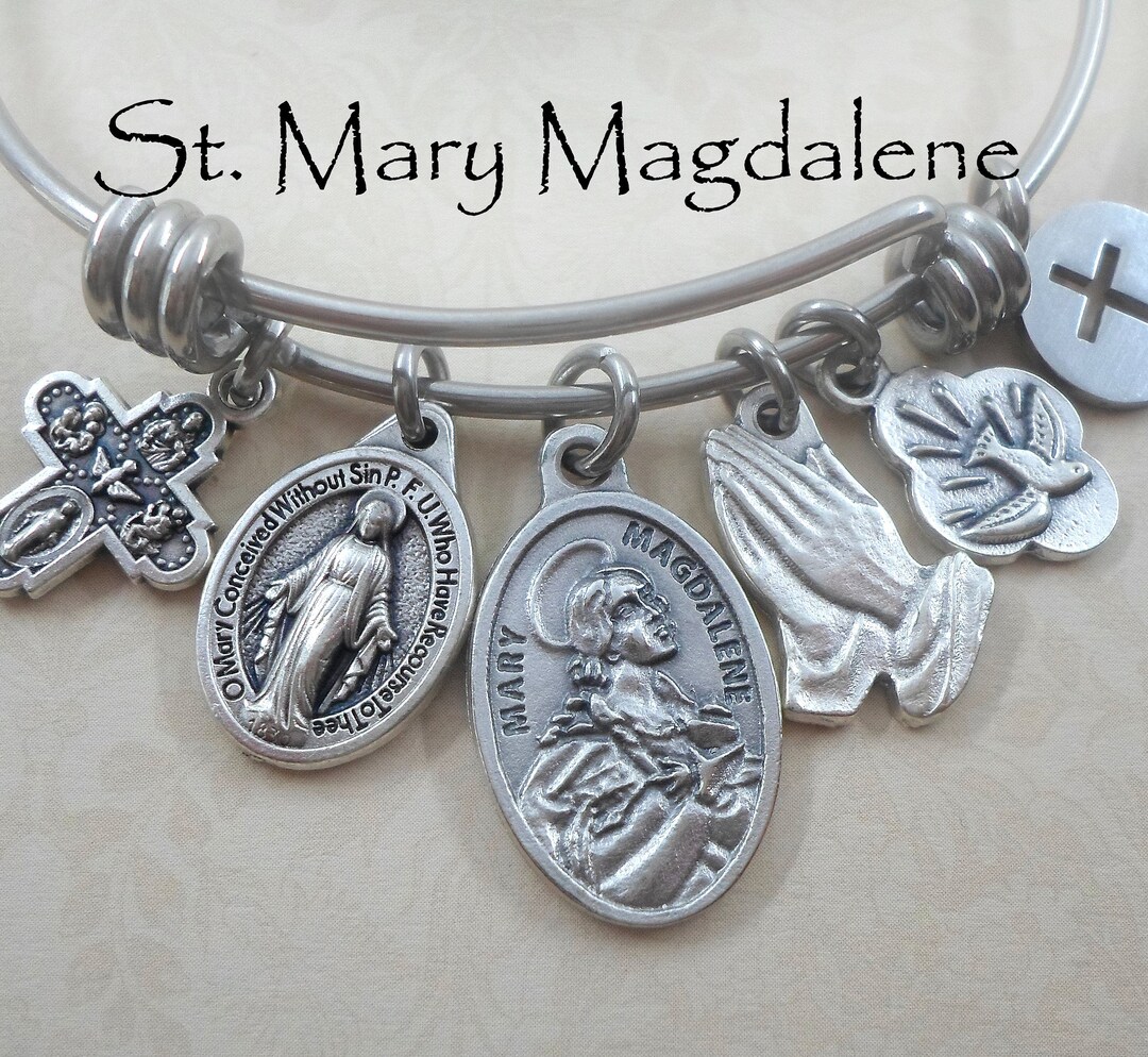 Saint Mary Magdalene Bangle, Patron Saint of Women, Pharmacists