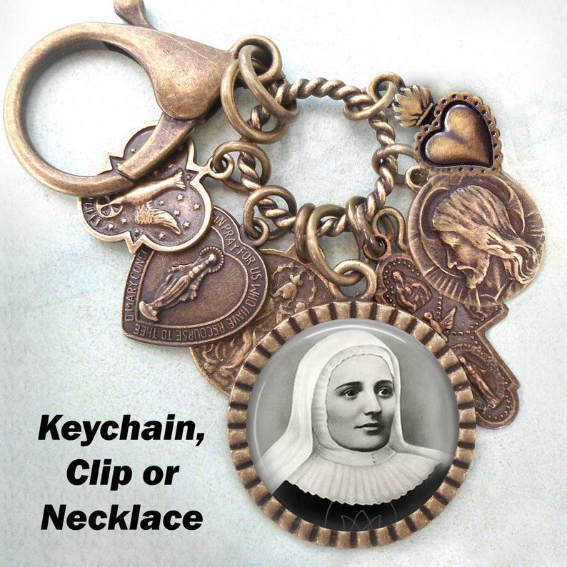 St. Laura of Cordoba Necklace Keychain or Clip Patron Saint Etsy