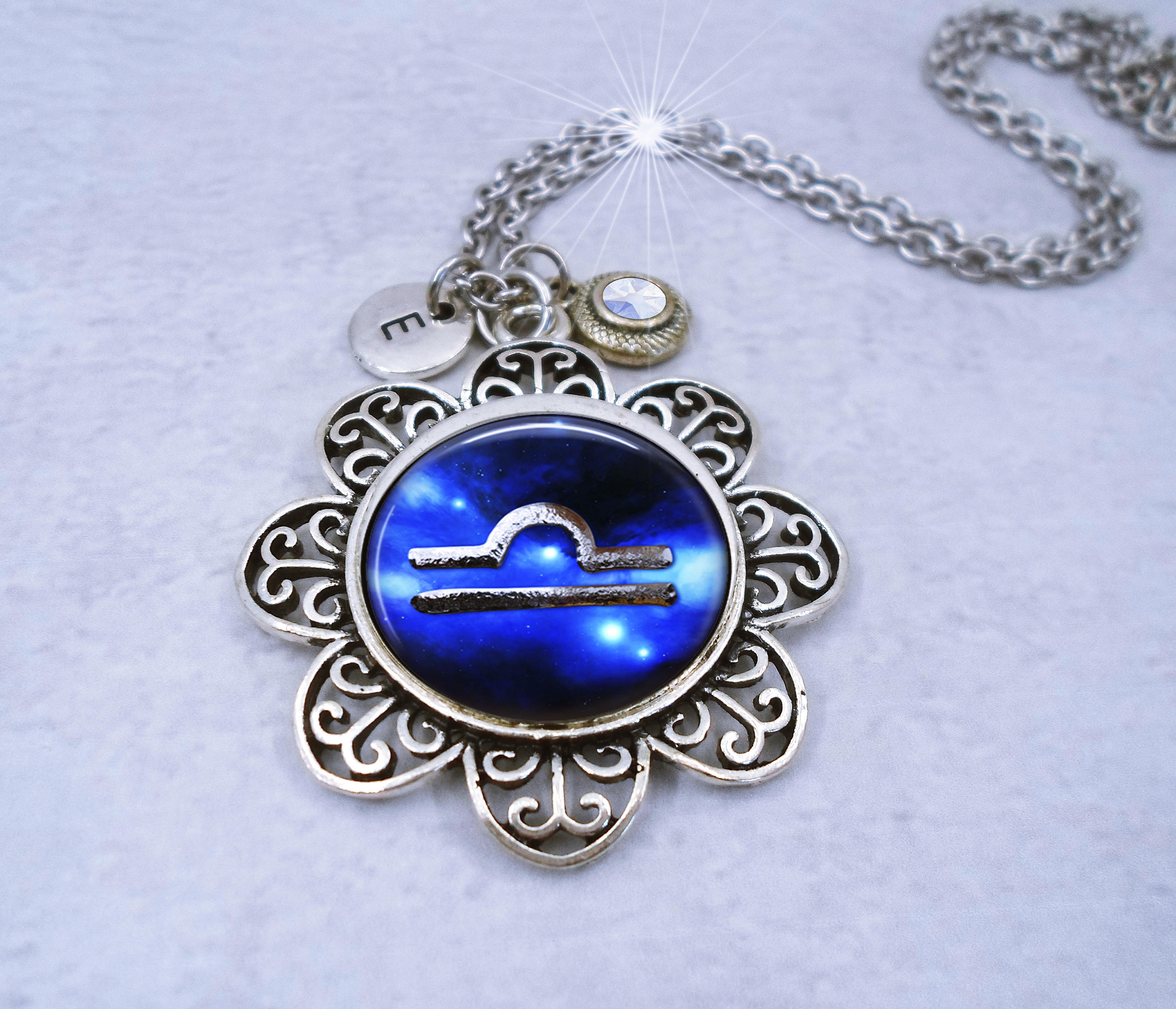 Libra necklace shop swarovski