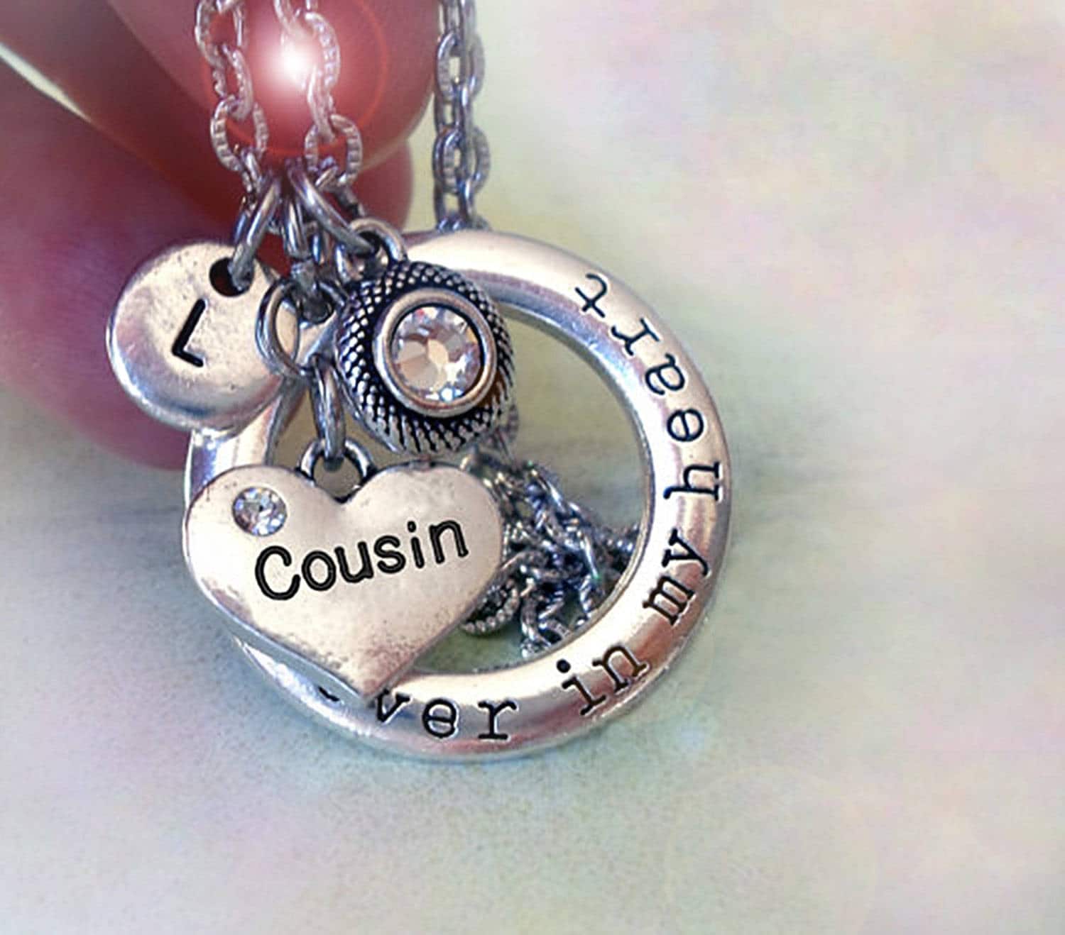 Collana Personalizzata Kaululu Con Nome E Pietra Portafortuna - Pendente A Cuore, Incisa, Gioiello Per Mamma, Ragazza, Donna, Regalo Per Compleanno, Festa Della Mamma, San Valentino - 3