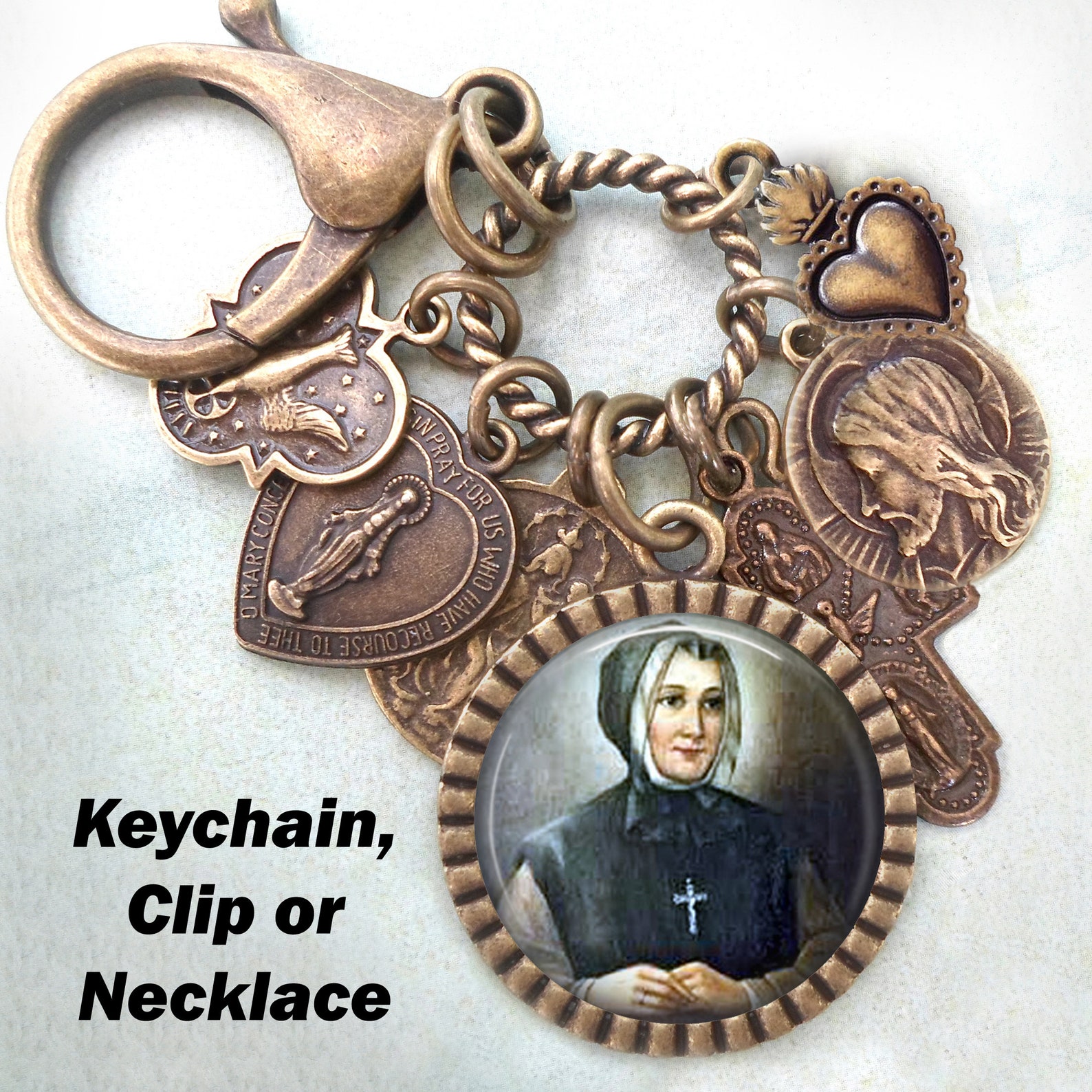 St. Mariemarguerite D'youville Necklace Clip or Etsy