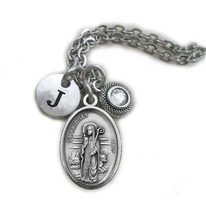 Saint Bridget of Sweden Necklace, Clip or Keychain, Patron Saint of Widows, Holy Death, Europe, Handcrafted with Love