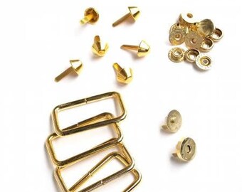 Hardware Kit for Union Street Satchel Gold 14 pieces from Sallie Tomato