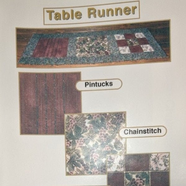 Table Runner Serger Project Pattern from Linda Lee Originals by Linda Lee Vivian