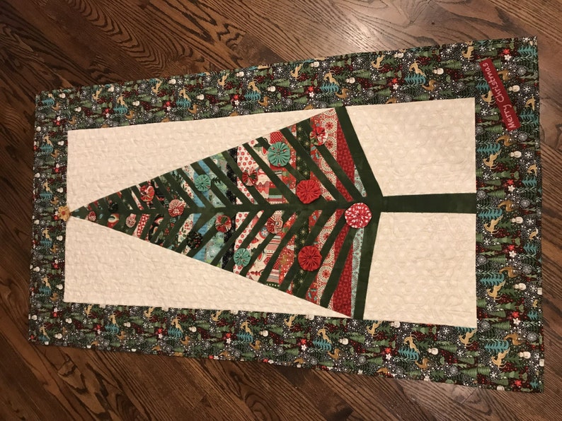29W X 53L Tree Quilt Pattern by Laura Heine for Fiberworks