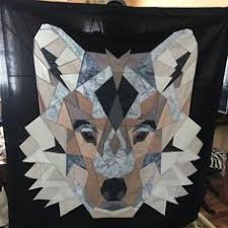 Wolf Abstractions Foundation Paper Piecing Pattern by Violet | Etsy
