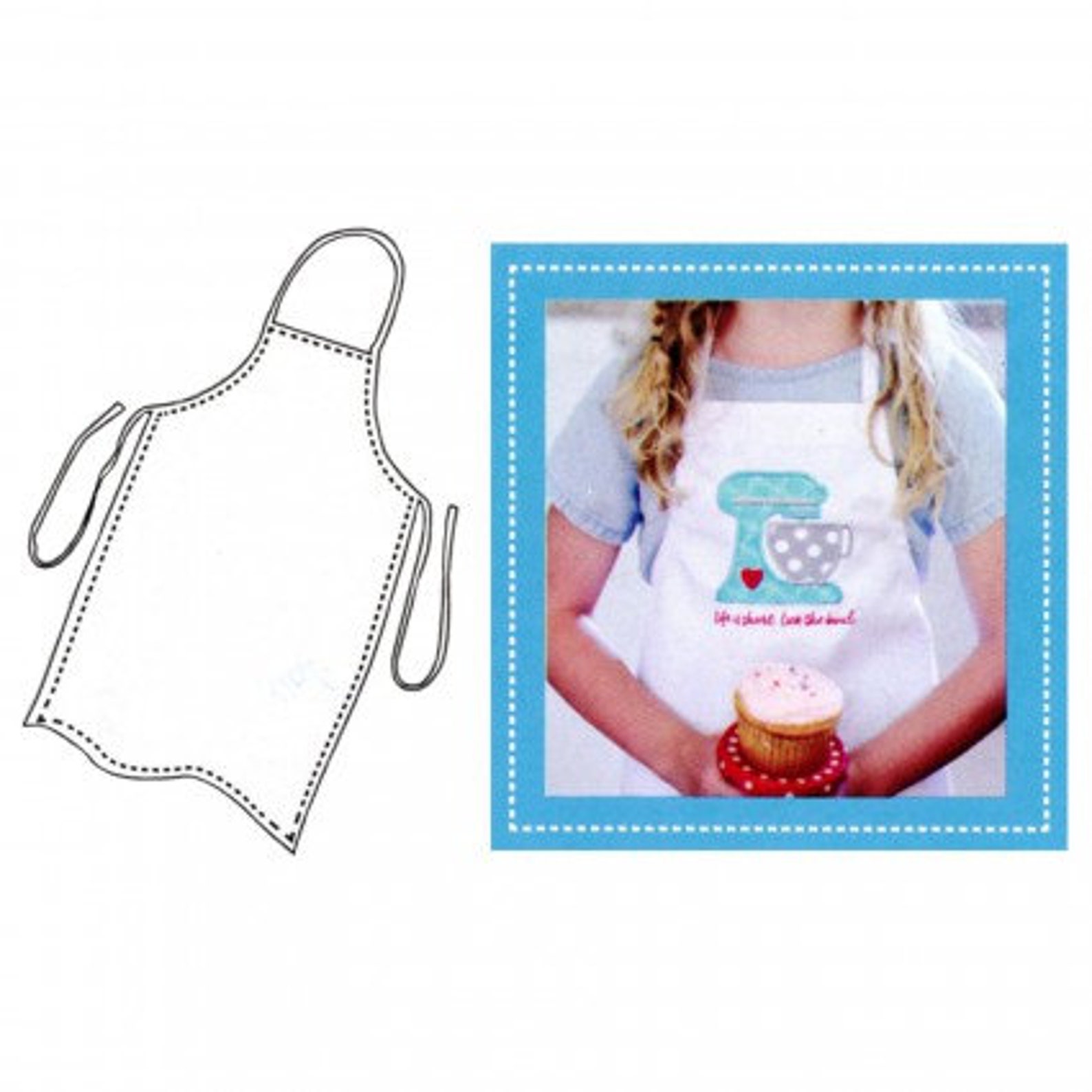 Readymade Apron Embroidery Blank for Machine Embroidery from Etsy